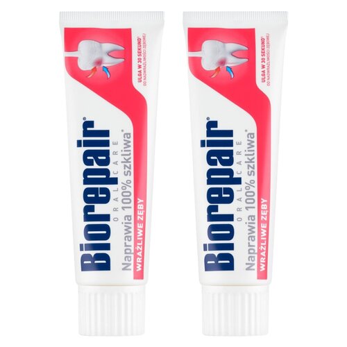 Pasta do zębów BIOREPAIR Wrażliwe zęby Advanced 75 ml 2 szt.