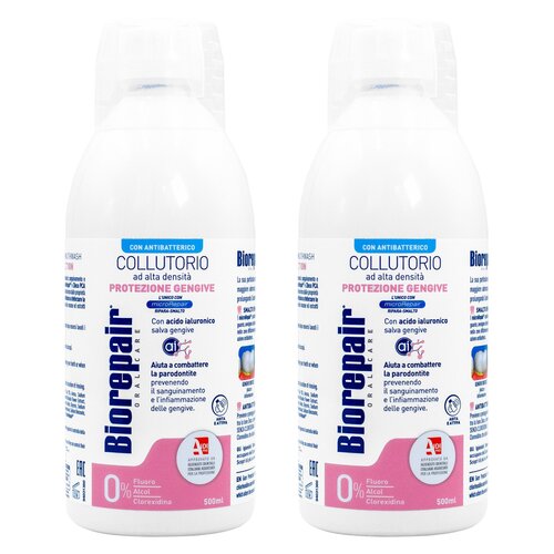 Płyn do płukania jamy ustnej BIOREPAIR Ochrona dziąseł 2 x 500 ml