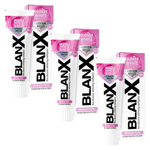 Pasta do zębów BLANX Glossy White 75 ml 3 szt.