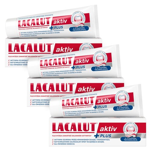 Pasta do zębów LACALUT Active Plus 75 ml 3 szt.