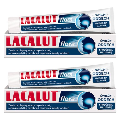 Pasta do zębów LACALUT Flora Halitoza 75 ml 2 szt.