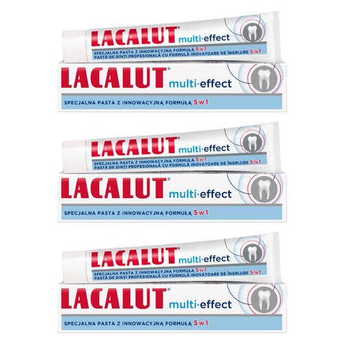 Pasta do zębów LACALUT Multi-effect 75 ml 3 szt.