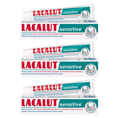 Pasta do zębów LACALUT Sensitive 75 ml 3 szt.