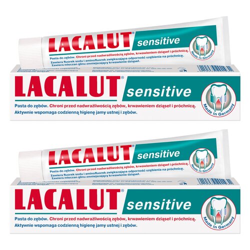 Pasta do zębów LACALUT Sensitive 75 ml 2 szt.