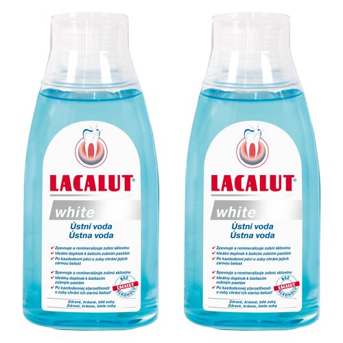Płyn do płukania jamy ustnej LACALUT White 2 x 300 ml