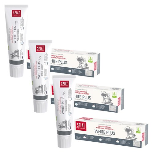 Pasta do zębów SPLAT Professional White Plus 100 ml 3 szt.