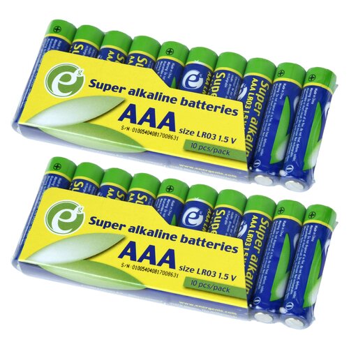 Baterie AAA LR3 GEMBIRD Super Alkaline (20 szt.)