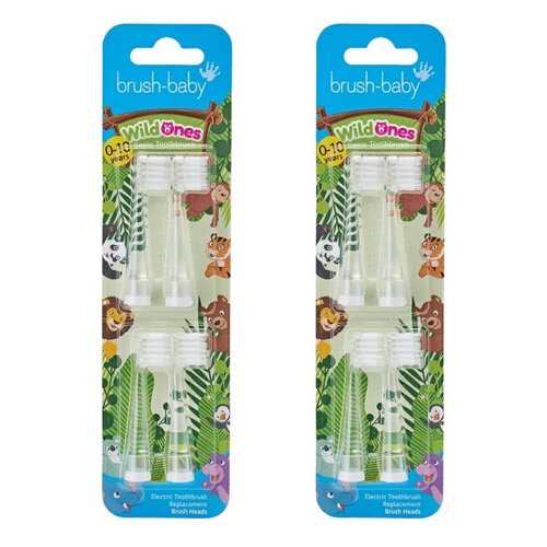 Końcówka szczoteczki BRUSH-BABY WildOnes 0 - 10 lat (8 szt.)