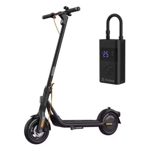 Hulajnoga elektryczna SEGWAY Ninebot KickScooter F2 Pro D 55km 450W Amortyzacja 10" + Pompka rowerowa XRIDER z funkcją powerbank XR00AP01