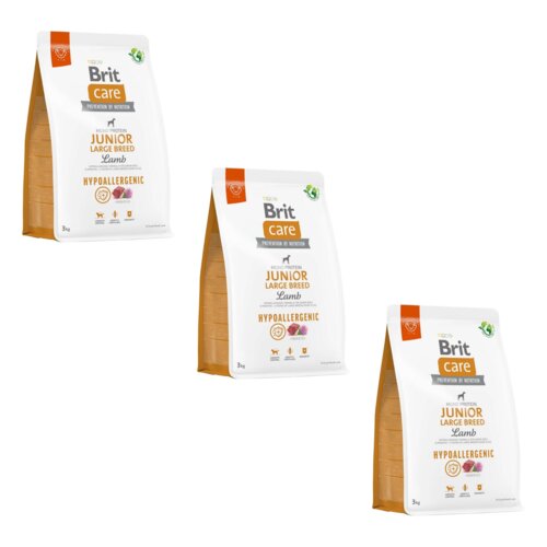 Karma dla psa BRIT Hypoallergenic Jagnięcina z ryżem 3 x 3 kg