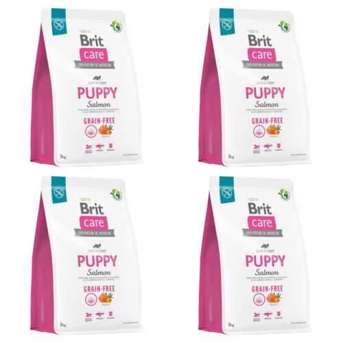 Karma dla psa BRIT Care Grain-Free Puppy Łosoś 4 x 3 kg
