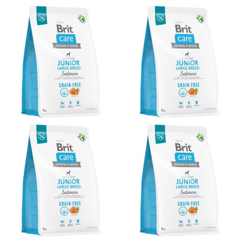 Karma dla psa BRIT Grain-Free Junior Large Łosoś 4 x 3 kg