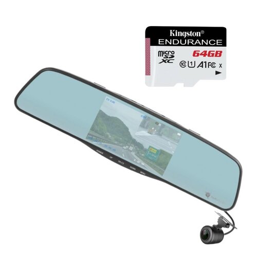 Wideorejestrator NAVITEL MR250 NV + Karta pamięci KINGSTON Endurance microSDXC 64GB