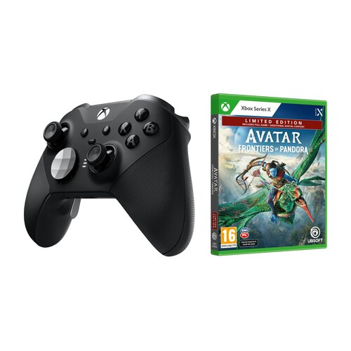 Kontroler MICROSOFT bezprzewodowy Xbox Elite Series 2 Czarny + Avatar: Frontiers of Pandora - Edycja Limitowana Gra XBOX SERIES X