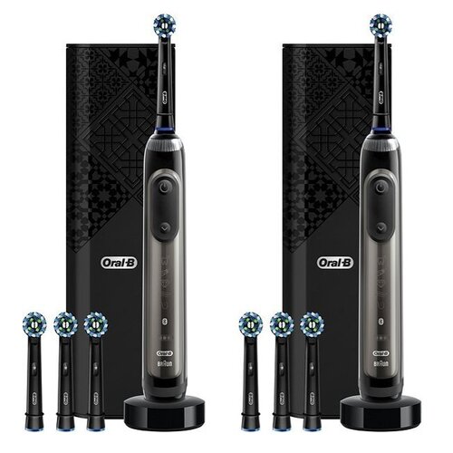 Szczoteczka rotacyjna ORAL-B Genius X 20000 Antracytowy (2 sztuki)