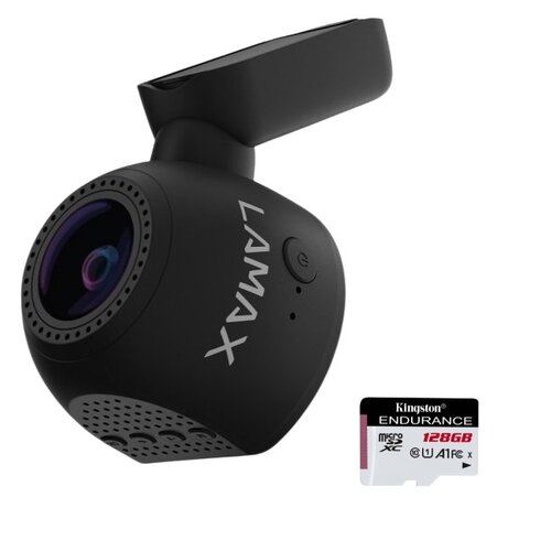 Wideorejestrator LAMAX T6 + Karta pamięci KINGSTON Endurance microSDXC 128GB