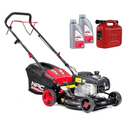 Kosiarka spalinowa NAC MEX42-N450E Briggs&Stratton 450 E z napędem + Kanister KRYSIAK OL KAN10 10 L + Olej do kosiarki NAC SAE 30 2 x 0.6L