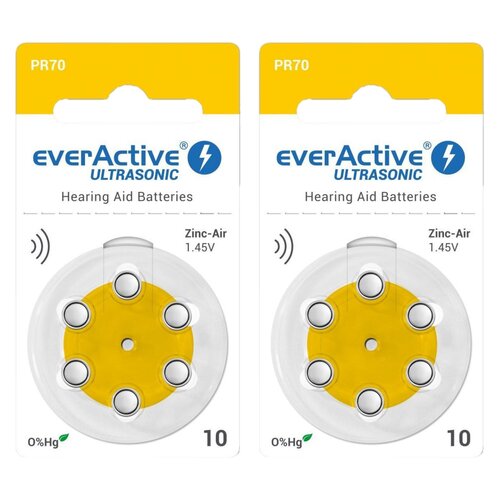 Baterie PR70 EVERACTIVE Ultrasonic 10 (12 szt.)