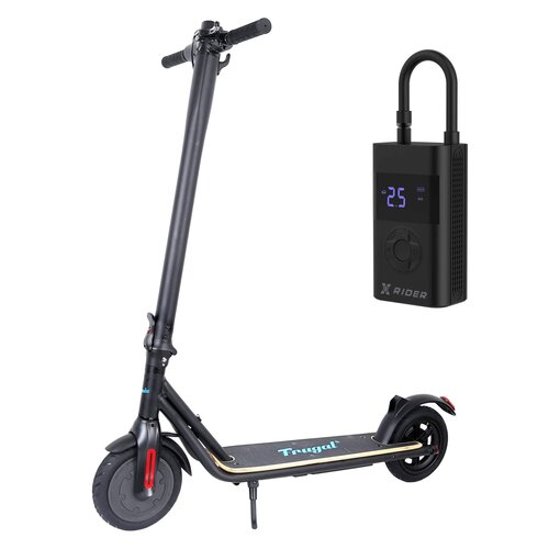 Hulajnoga elektryczna FRUGAL Impulse 25km 250W 8.5" Czarny + Pompka rowerowa XRIDER z funkcją powerbank XR00AP01