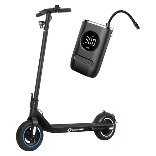 Hulajnoga elektryczna NEOLINE T26 40km 350W 10.5" Czarny + Pompka rowerowa BECOOL BC-PP2508