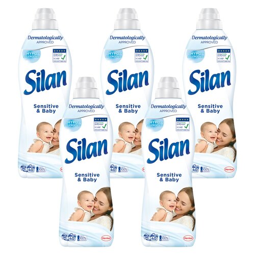 Płyn do płukania SILAN Sensitive and Baby 5 x 880 ml