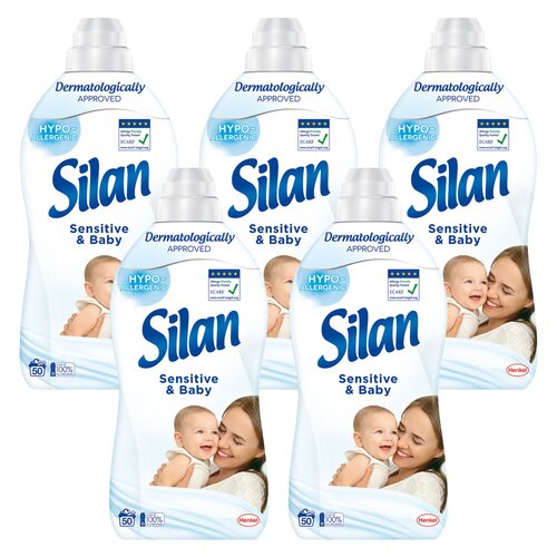 Płyn do płukania SILAN Sensitive and Baby 5 x 1100 ml