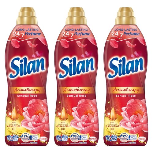 Płyn do płukania SILAN Sensual Rose 3 x 770 ml