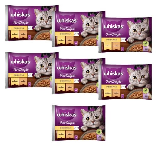 Karma dla kota WHISKAS Pure Delight Drobiowe Frykasy w galaretce (28 x 85 g)