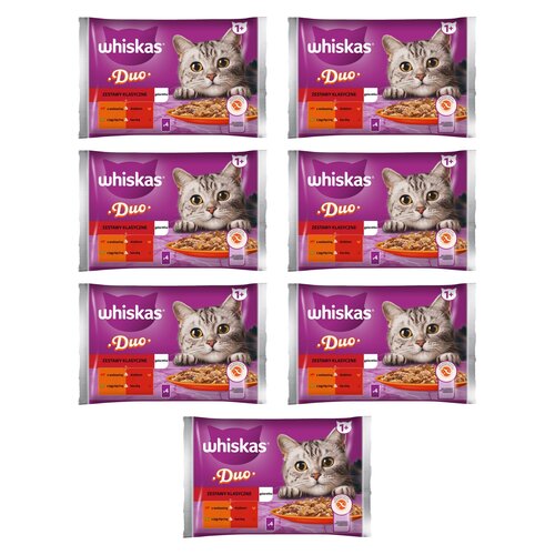 Karma dla kota WHISKAS Duo Zestawy Klasyczne (28 x 85 g)