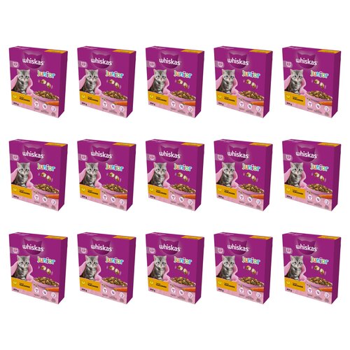 Karma dla kota WHISKAS Junior z kurczakiem 15 x 800 g