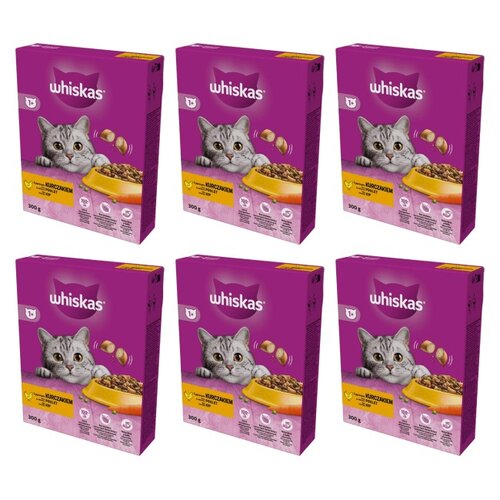 Karma dla kota WHISKAS z Pysznym kurczakiem 6 x 300 g