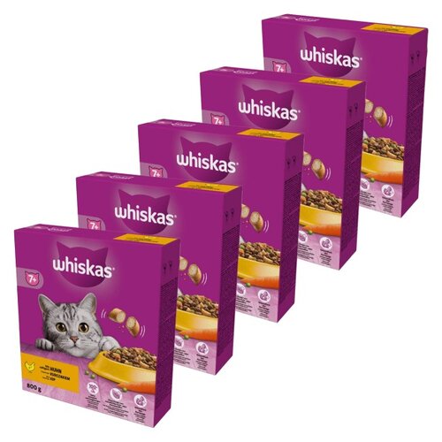 Karma dla kota WHISKAS Senior z Pysznym kurczakiem 5 x 800 g