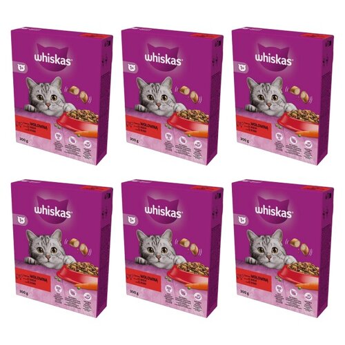 Karma dla kota WHISKAS Wołowina 6 x 300 g