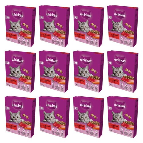 Karma dla kota WHISKAS Wołowina 12 x 300 g