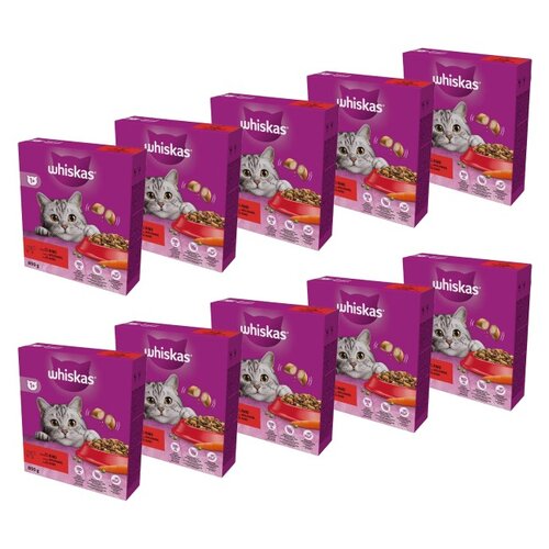 Karma dla kota WHISKAS Wołowina 10 x 800 g