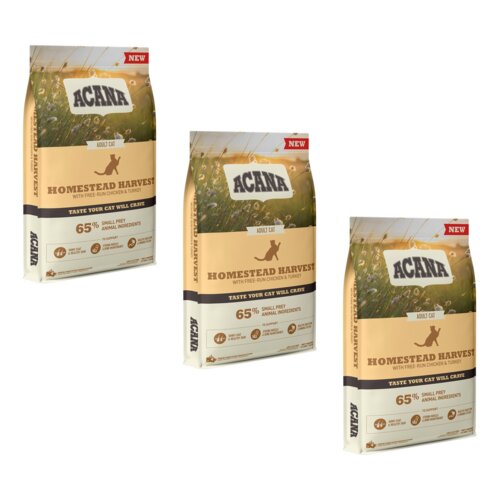 Karma dla kota ACANA Homestead Harvest Kurczak z indykiem 3 x 4.5 kg