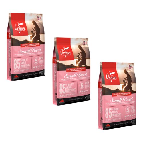 Karma dla psa ORIJEN Small Breed 3 x 4.5 kg