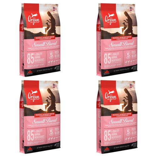 Karma dla psa ORIJEN Small Breed 4 x 4.5 kg
