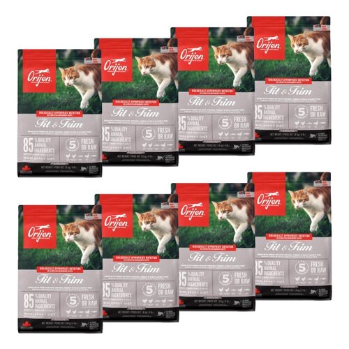 Karma dla kota ORIJEN Fit & Trim Drób z jajkami i rybą 8 x 1.8 kg