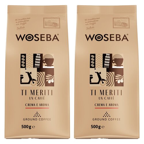Kawa mielona WOSEBA Ti Meriti Un Caffe Crema e Aroma 2 x 0.5 kg