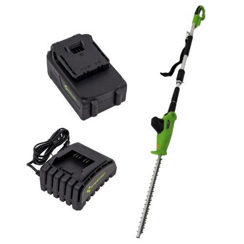 Nożyce do żywopłotu GREENSO UA0008 20V + Akumulator GREENSO UAO002 4.0 Ah 20V + Ładowarka GREENSO UAO003