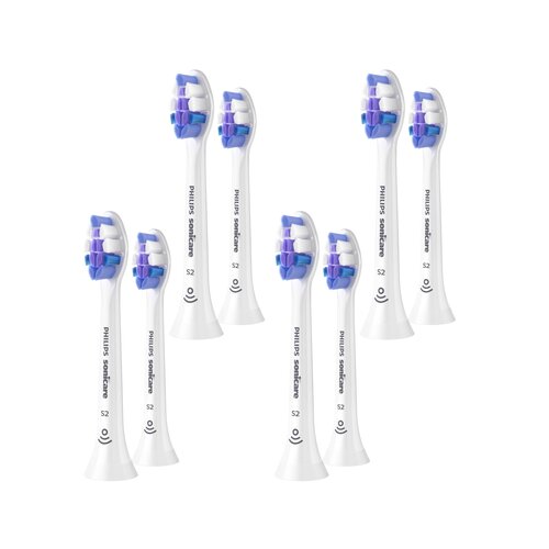 Oryginalne końcówki Philips Sonicare S2 HX6052/10 Bardzo miękkie włókna (8 szt.) (Nadwrażliwość zębów)
