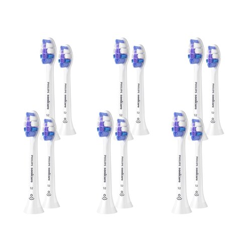 Oryginalne końcówki Philips Sonicare S2 HX6052/10 Bardzo miękkie włókna (12 szt.) (Nadwrażliwość zębów)