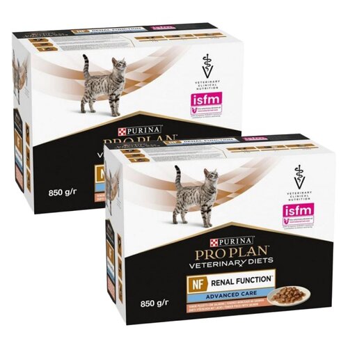 Karma dla kota PURINA Pro Plan Veterinary Diets Feline NF Renal Function Advance Care Łosoś 85 g (20 szt.)