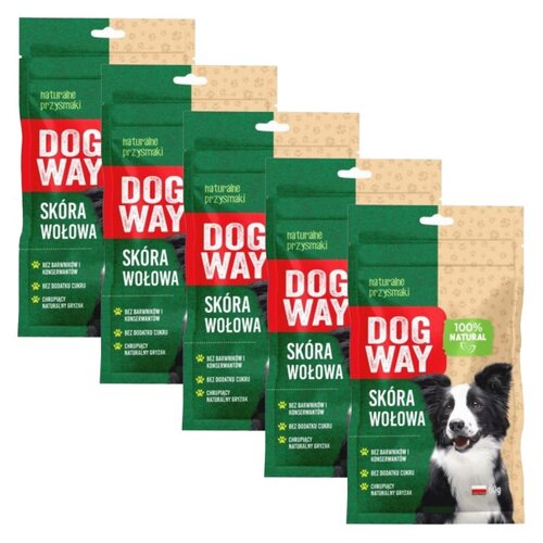 Przysmak dla psa DOGWAY Skóra Wołowa 5 x 60 g