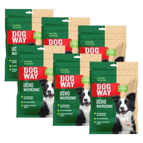 Przysmak dla psa DOGWAY Ucho Wieprzowe 6 x 35 g