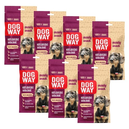 Przysmak dla psa DOGWAY Meaty Snack Kiełbaski wołowe 7 x 60 g