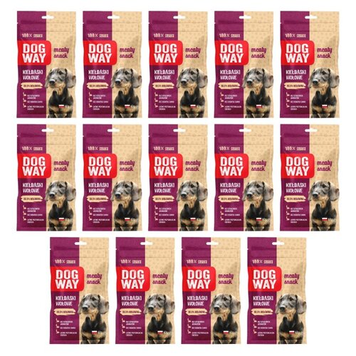Przysmak dla psa DOGWAY Meaty Snack Kiełbaski wołowe 14 x 60 g