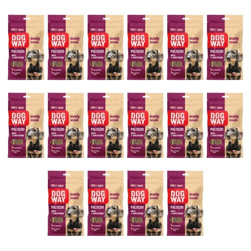 Przysmak dla psa DOGWAY Meaty Snack Paluszki Indyk z warzywami 16 x 70 g