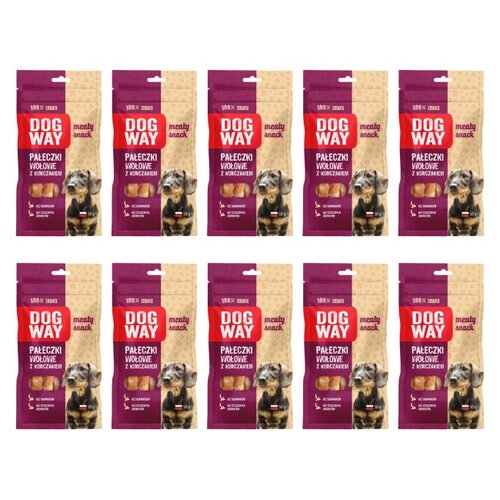 Przysmak dla psa DOGWAY Meaty Snack Wołowina z kurczakiem 10 x 50 g